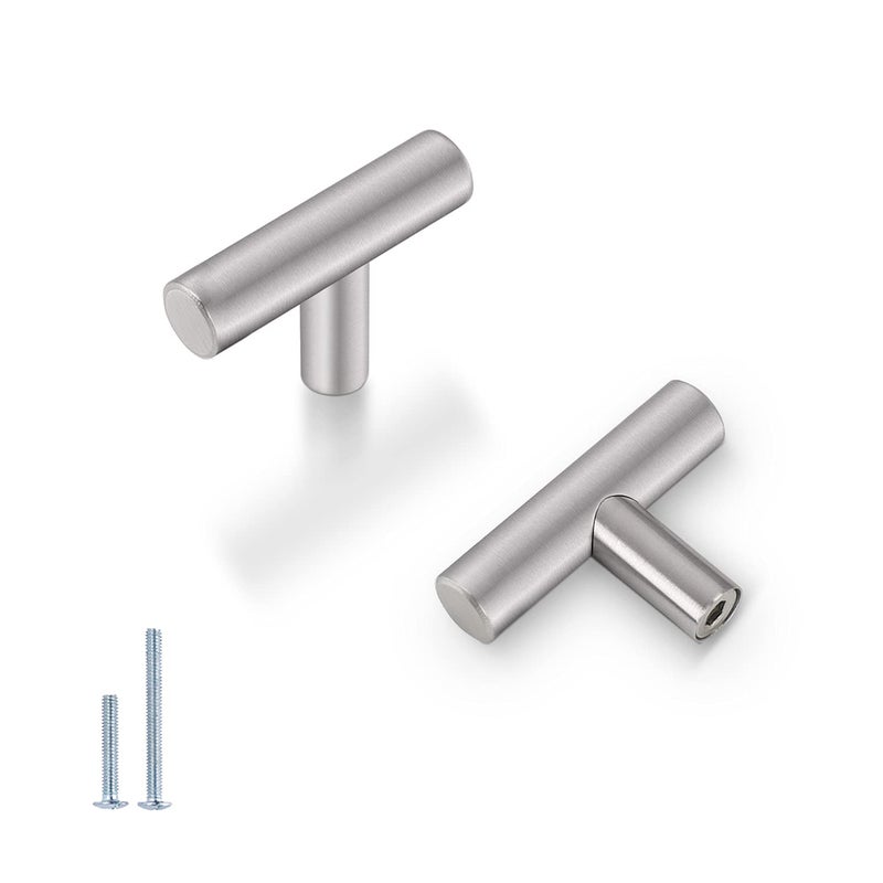 Probrico 30 Pack-Stainless Steel Cabinet Knobs Drawer Pulls Furniture Hardware,Modern Cabinet Pull Drawer Handle Hardware for Kitchen and Bathroom Cabinets Cupboard (2in Overall Length) - Image 1